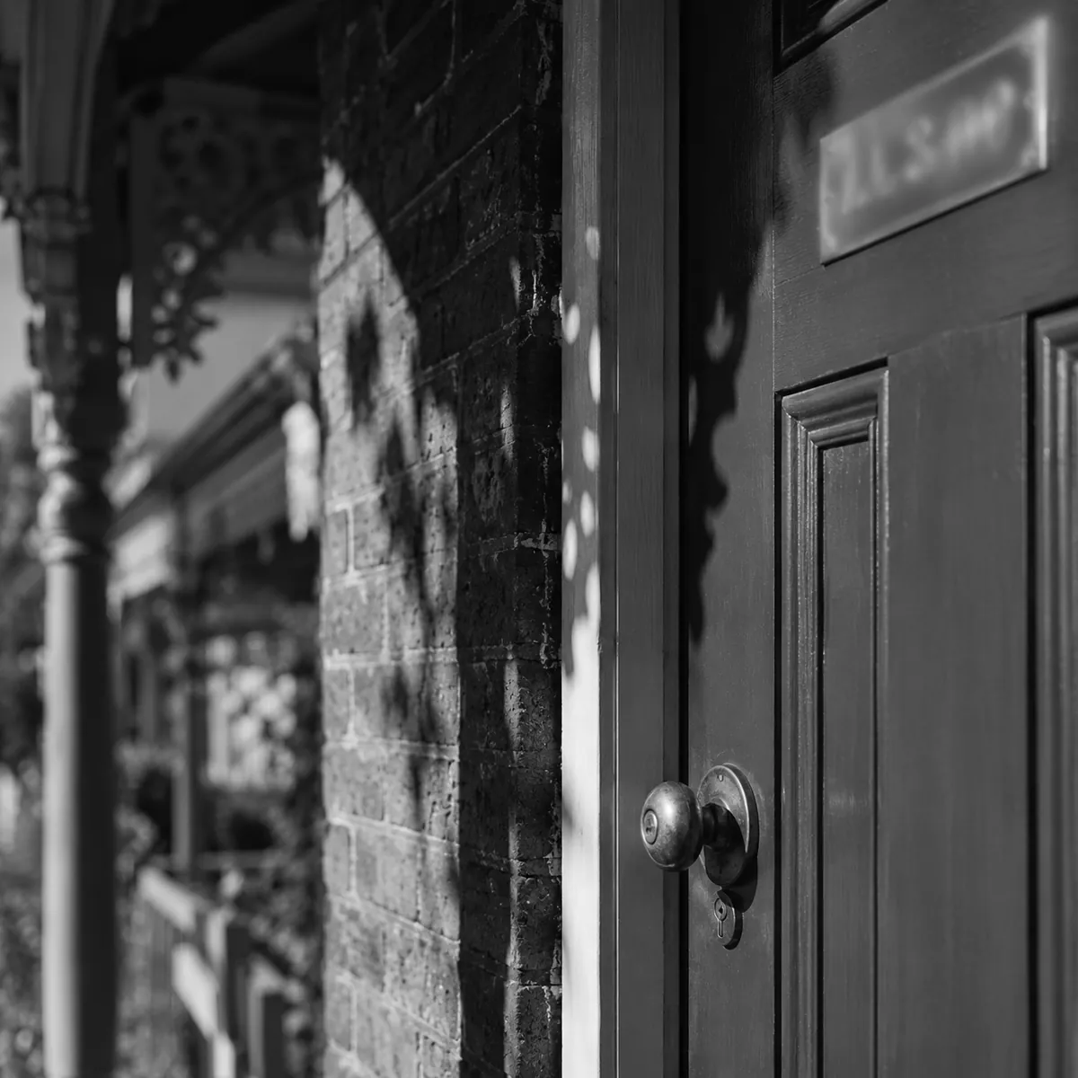 Front door of a period home in Melbourne - Milrose Real Estate