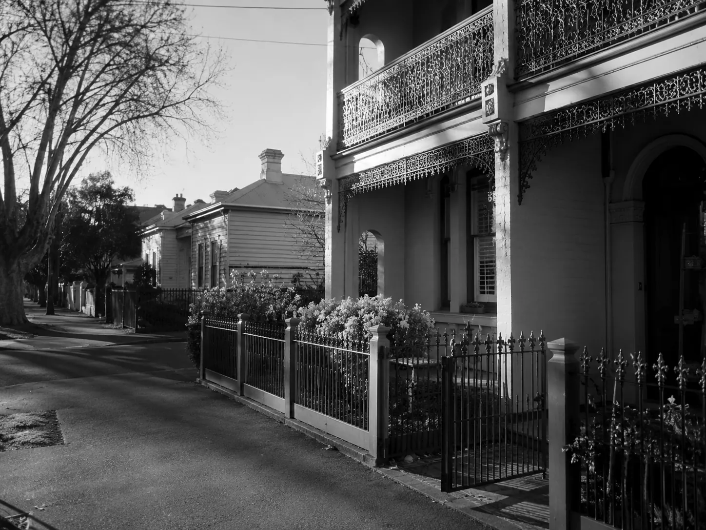 Period terrace homes on a street in Melbourne's inner west - Milrose Real Estate